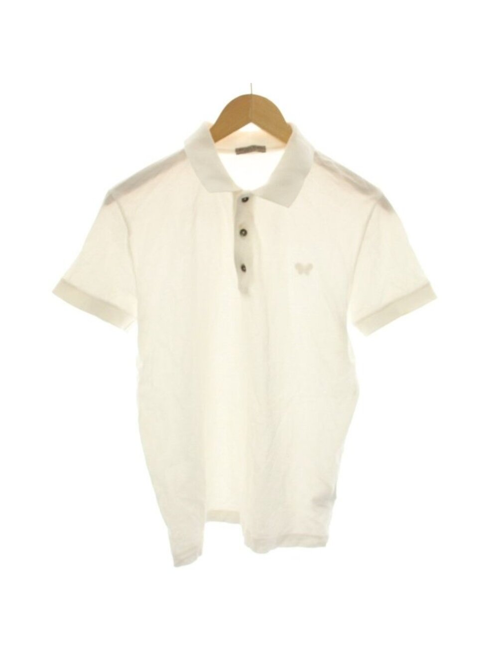 Bottega Veneta Polo Shirt Short Sleeve Butterfly Embroidery White 46